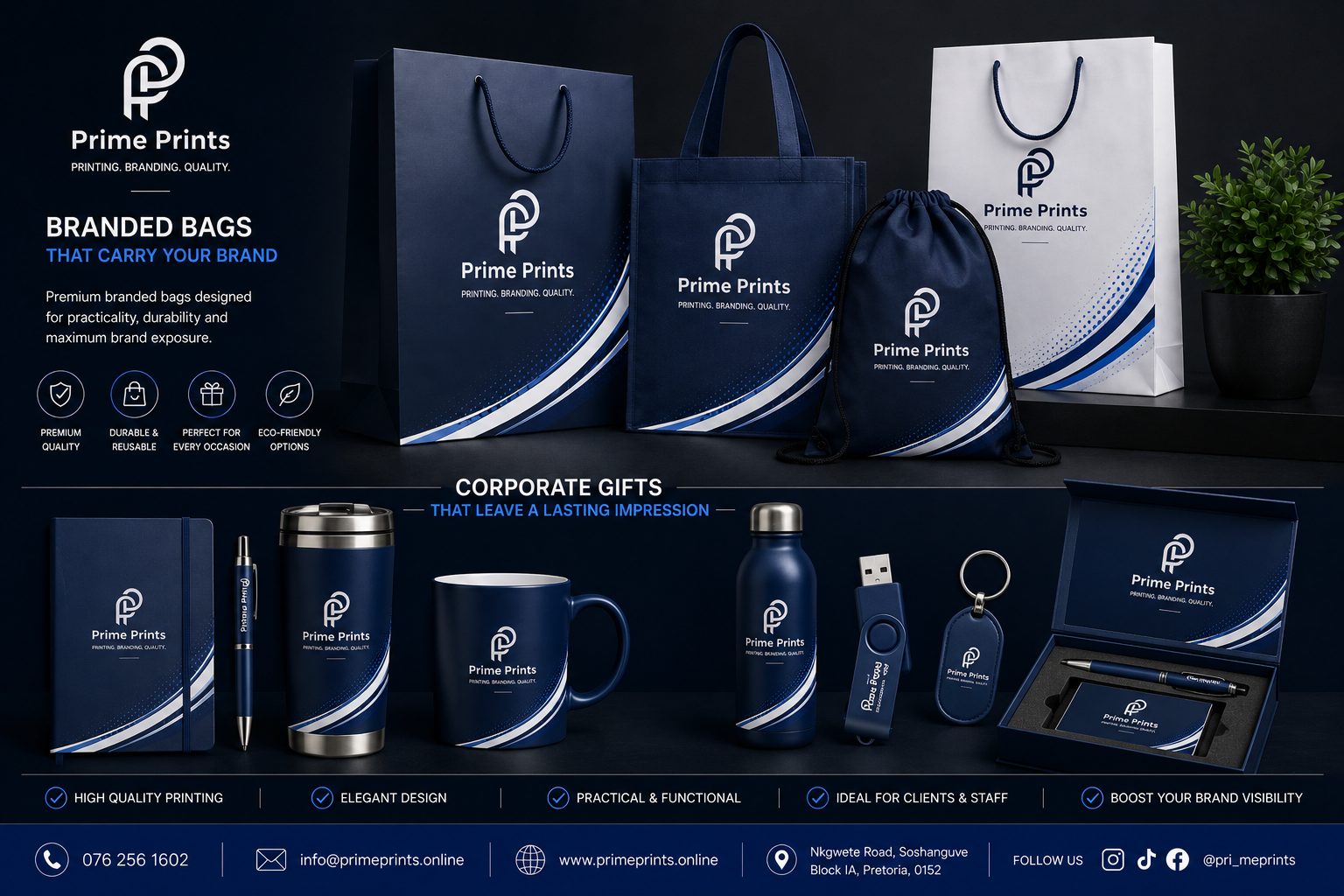Branded bags and corporate gift sets