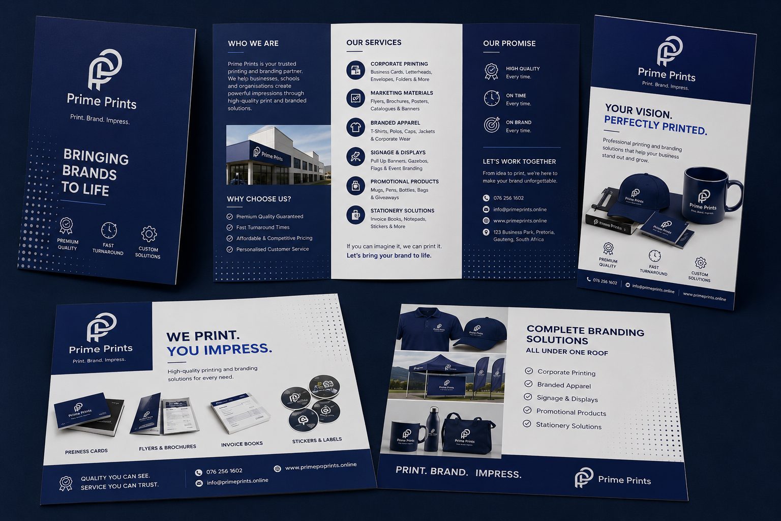 Branded brochures and flyers