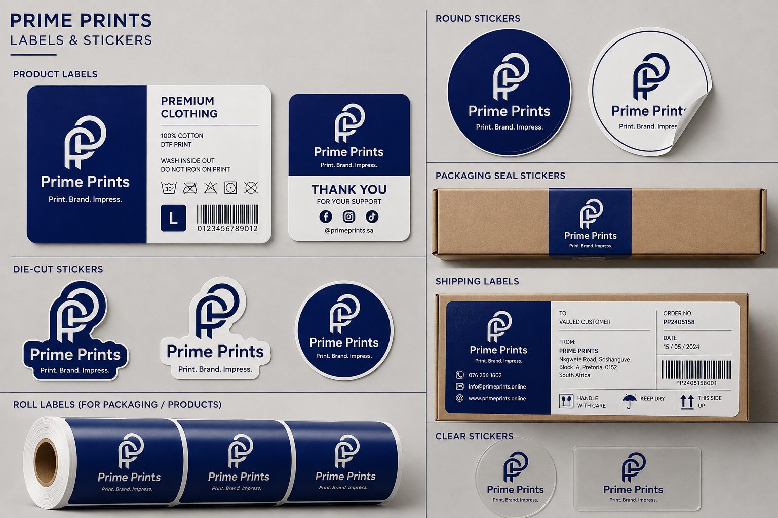 Custom labels and stickers