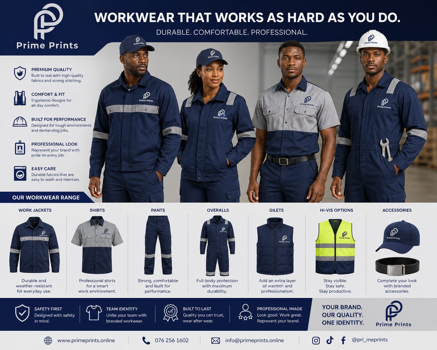 Branded workwear and safety gear